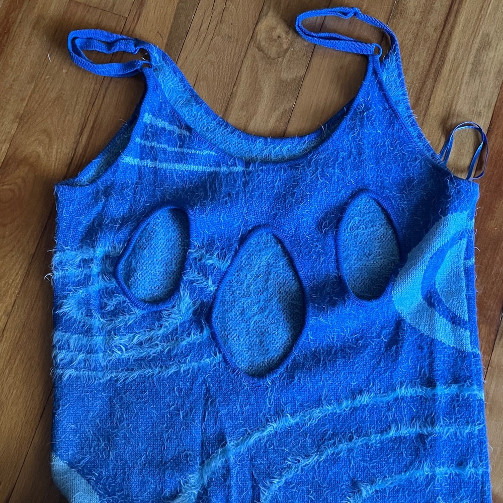 HOUSE OF SUNNY The Galaxy Hockney Dress Klein Blue Festival Hippie Vibe - Picture 5 of 5